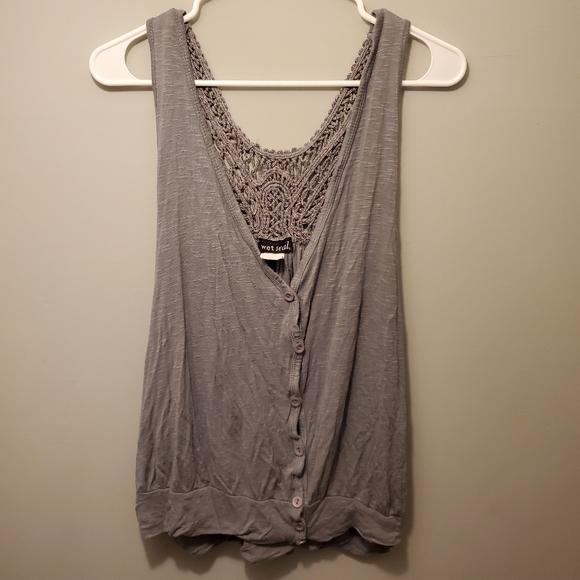 Wet Seal Gray Large Womens Cover-up - Picture 2 of 7